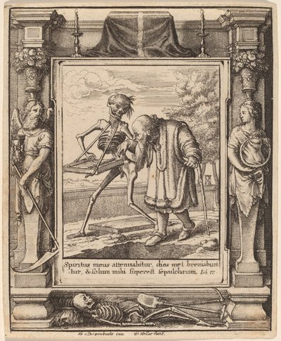 老人 作： Wenceslaus Hollar after Hans Holbein the Younger after Abraham van Diepenbeeck