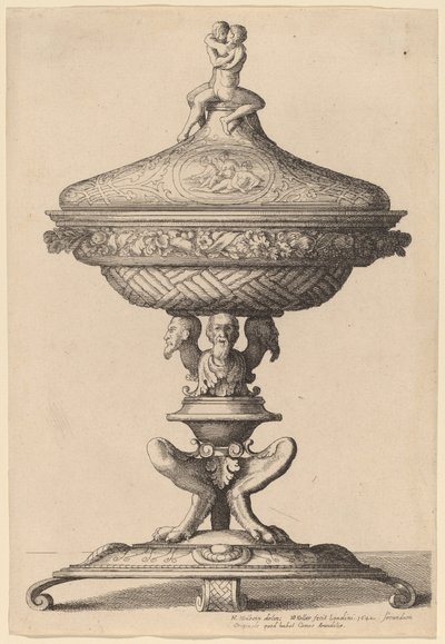 華やかなゴブレット 作： Wenceslaus Hollar after Hans Holbein the Younger