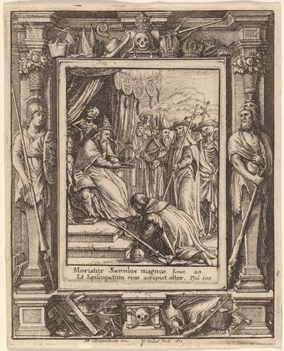 法王 作： Wenceslaus Hollar after Hans Holbein the Younger after Abraham van Diepenbeeck