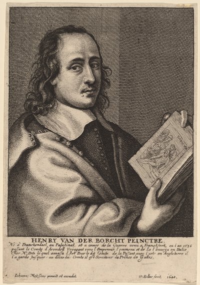 ヘンリー・ファン・デル・ボルヒト、画家 作： Wenceslaus Hollar after Joannes Meyssens