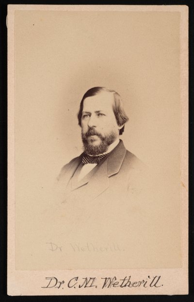 チャールズ・メイヤー・ウェザリル博士の肖像、1825～1871年、1864年。 作： Wenderoth and Taylor