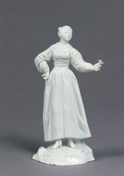 Fuorstbischoefliche Fayencemanufaktur Fulda制作のグループ「Commedia dell&39;Arte」のシニョーリアルシア、1770年頃（磁器） 作： Wenzel Neu