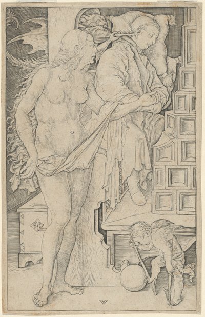 医者の夢 作： Wenzel von Olmutz, after Albrecht Dürer