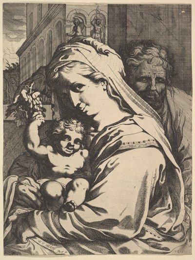聖家族、1612年。 作： Werner Jacobsz. van den Valckert