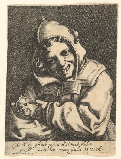 笑う愚か者1612年。 作： Werner Jacobsz. van den Valckert