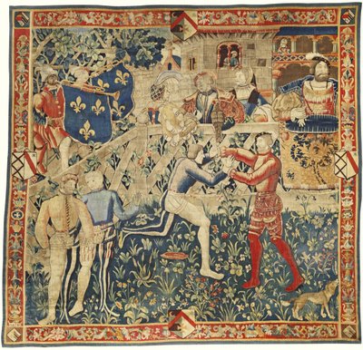 国王ヘンリー 8 世と国王フランシス 1 世のタペストリーの会合、c. 1520 作： West European Applied Art