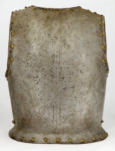 バックプレート、c.1650-1700（スチール＆真ちゅう） 作： Western European School