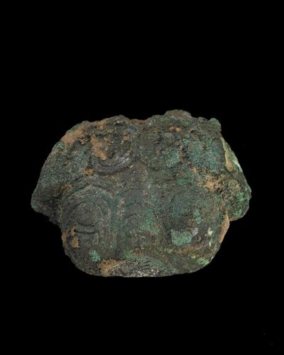 装飾品：グロテスクな動物のマスク（ブロンズ 作： Western Zhou Dynasty Chinese School