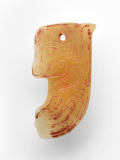 魚形ペンダント 紀元前11世紀頃 翡翠、ネフライト 作： Western Zhou Dynasty Chinese School