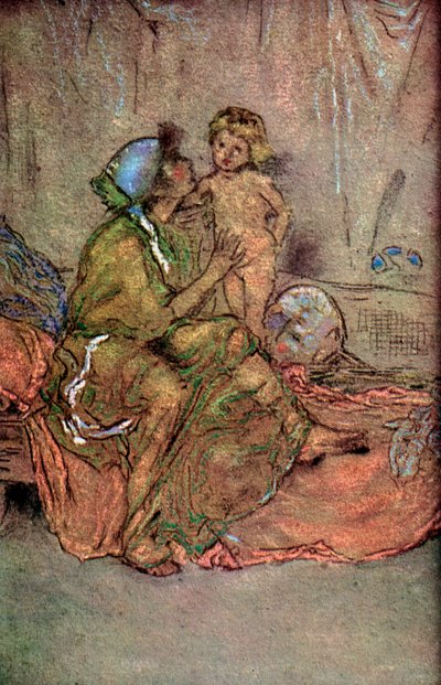 母と子」、1925年 作： Whistler