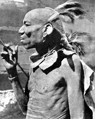 トゥルカナ族の人々（1936年、アフリカ・ケニア）。 作： Wide World Photos
