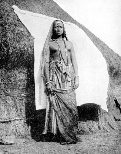 アビシニアンのエチオピア人女性、1936年。 作： Wide World Photos