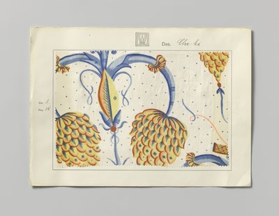 スチールサイドプリント、デザインチキ 作： Wiener Werkstätte