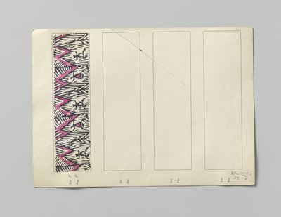 側面に印刷されたスチール、デザイン Tanzpaar 作： Wiener Werkstätte
