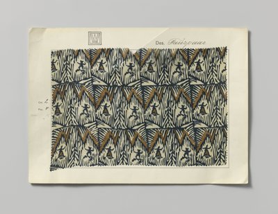 側面にプリントが施されたスチール、デザイン Tanzpaar 作： Wiener Werkstätte
