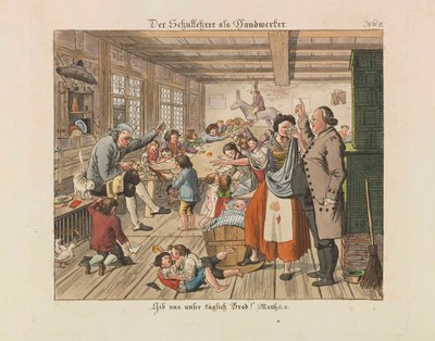 職人としての学校教師、1825年。 作： Wiessner