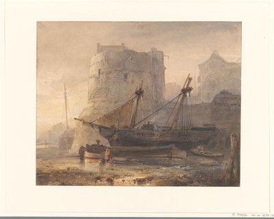 フランスの港で干潮時に出荷 作： Wijnand Nuijen