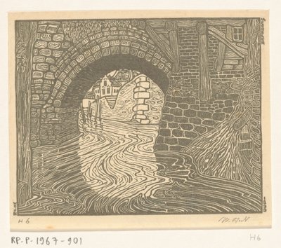 メッヘレンの橋 (原題) 作： Wijnand Otto Jan Nieuwenkamp (signed by artist)