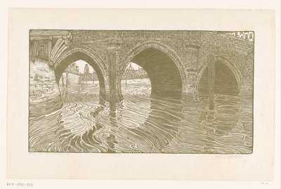 メッヘレンの橋 (原題) 作： Wijnand Otto Jan Nieuwenkamp (signed by artist)