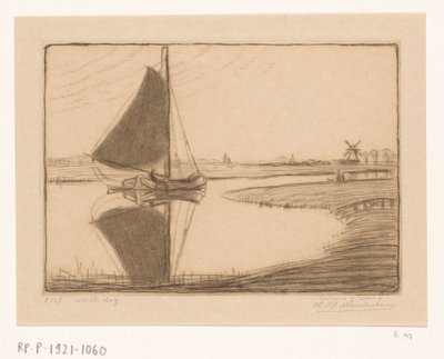 ドレヒト 静かな一日 (原題) 作： Wijnand Otto Jan Nieuwenkamp (signed by artist)