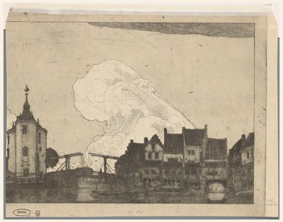 エンクハイゼンの港（原題） 作： Wijnand Otto Jan Nieuwenkamp (signed by artist)