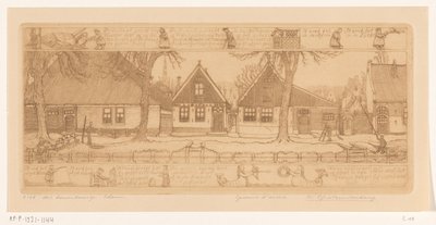 農家の近所、エダム (オブジェクトの原題) 作： Wijnand Otto Jan Nieuwenkamp (signed by artist)