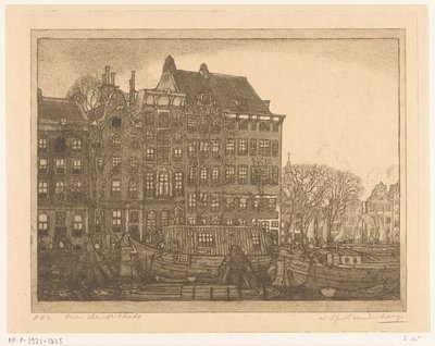 アムステルダムのプリンスヘンドリッカデの家 プリンス・ヘンドリッカデ（原題） 作： Wijnand Otto Jan Nieuwenkamp (signed by artist)