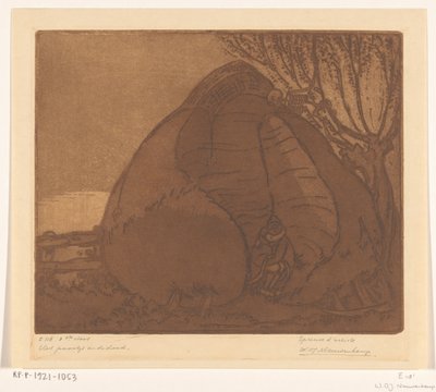 死によってスパイされた男と女 夫婦と死（原題） 作： Wijnand Otto Jan Nieuwenkamp (signed by artist)