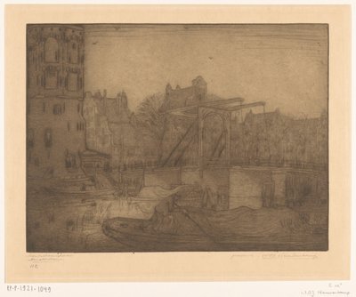 モンテルバーンストーレン、アムステルダム (原題) 作： Wijnand Otto Jan Nieuwenkamp (signed by artist)