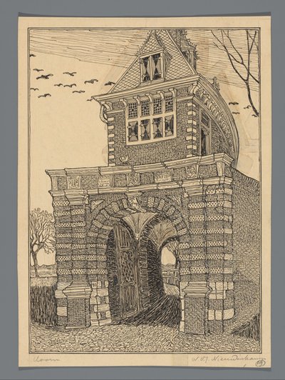 ホールンのオーステルポールト 作： Wijnand Otto Jan Nieuwenkamp (signed by artist)