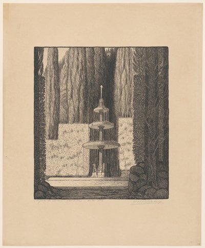 残りの司教フィレンツェ (オブジェクトの元のタイトル) 作： Wijnand Otto Jan Nieuwenkamp (signed by artist)