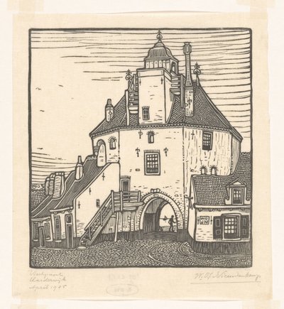 ハーデルワイクのヴィスポールト ヴィシュプールチェ、ハーデルウェイク (原題) 作： Wijnand Otto Jan Nieuwenkamp (signed by artist)
