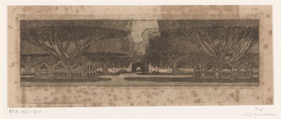 ジョグジャカルタのスルタンの宮殿の庭にあるワリンギンの木 スルタンの宮殿で（原題） 作： Wijnand Otto Jan Nieuwenkamp (signed by artist)
