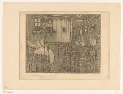 エンクハイゼン港の家々 エンクホイゼンの街並み（原題） 作： Wijnand Otto Jan Nieuwenkamp