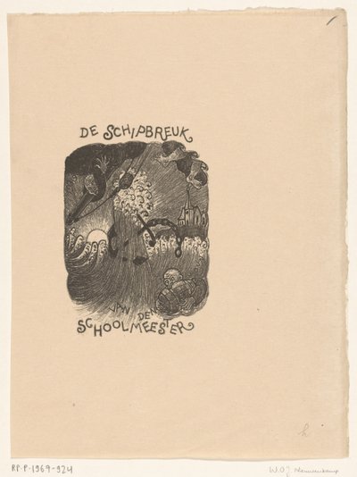 タイトルページのデザイン: The Schoolmaster, The Shipwreck 作： Wijnand Otto Jan Nieuwenkamp