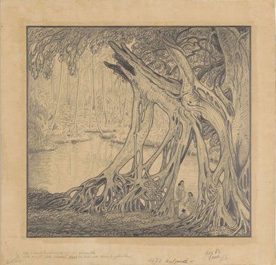 海水浴客がいる熱帯林 作： Wijnand Otto Jan Nieuwenkamp