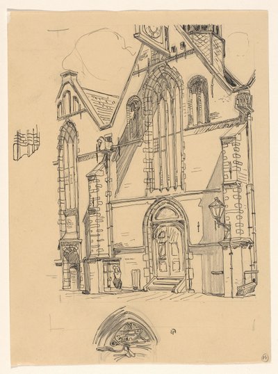 ホールンのノールダーケルクの西側ファサード 作： Wijnand Otto Jan Nieuwenkamp