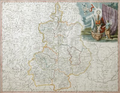 ヴォロネジ県の地図、1792 年 作： Wilbrecht