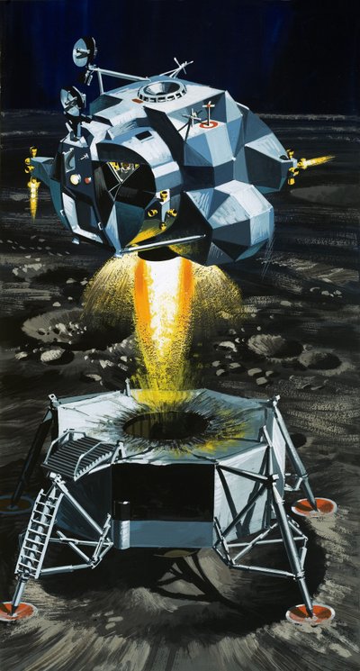 月着陸船はいかにして宇宙飛行士を月面から吹き飛ばすロケットになったのか？ 作： ウィルフ (20 世紀) ハーディ