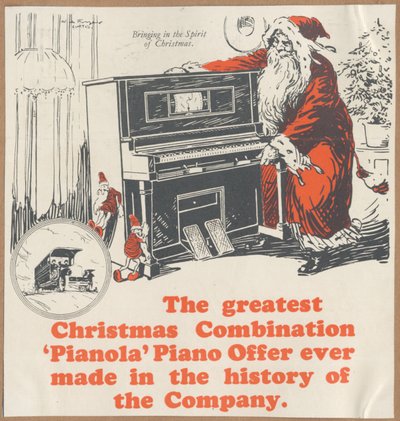 エオリアン カンパニー ピアノラス、1920 年代 作： Wilfred Fryer