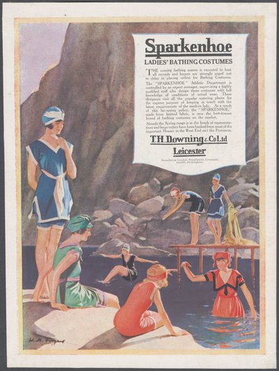 スパークンホーの水着、1920 年代頃 作： Wilfred Fryer