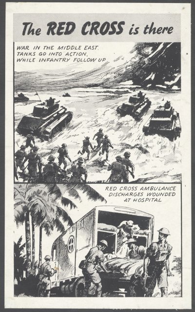 赤十字社の戦時広告（1940年代 作： Wilfred Fryer