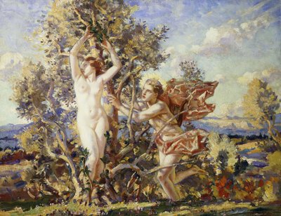アポロとダフネ 作： Wilfred Gabriel de Glehn