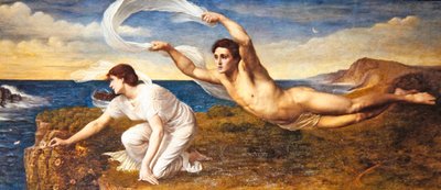 ボレアスとコリティア、1890年頃（キャンバスに油彩） 作： Wilfred Gabriel de Glehn