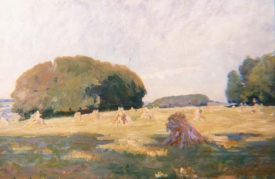 フィールドの干し草の山 作： Wilfred Gabriel de Glehn