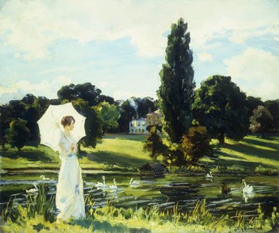 テムズ川のリン・フォンタンヌ 作： Wilfred Gabriel de Glehn