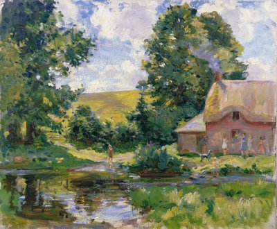 Stratford Tony: エブル川の浅瀬 作： Wilfred Gabriel de Glehn