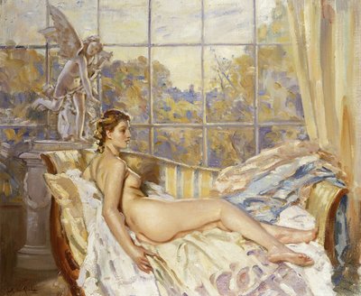 翼のある少年 作： Wilfred Gabriel de Glehn