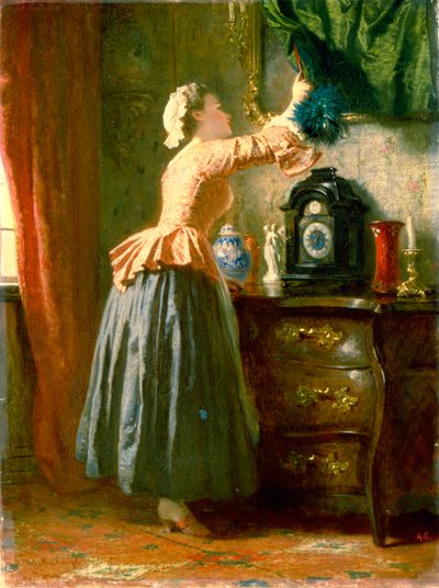 19世紀のメイド。 作： Wilhelm Amberg