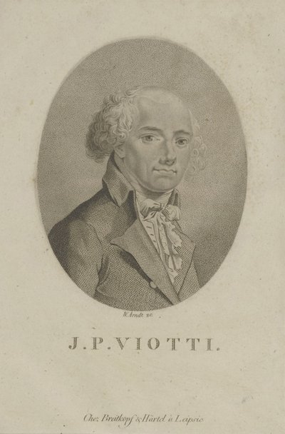 作曲家ジョヴァンニ・バッティスタ・ヴィオッティ1755-1824の肖像、c。 1800。 作： Wilhelm Arndt